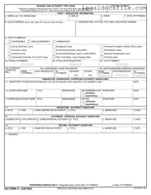 Printable Da 31 Template in PDF
