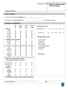 Printable Work Release Template in PDF